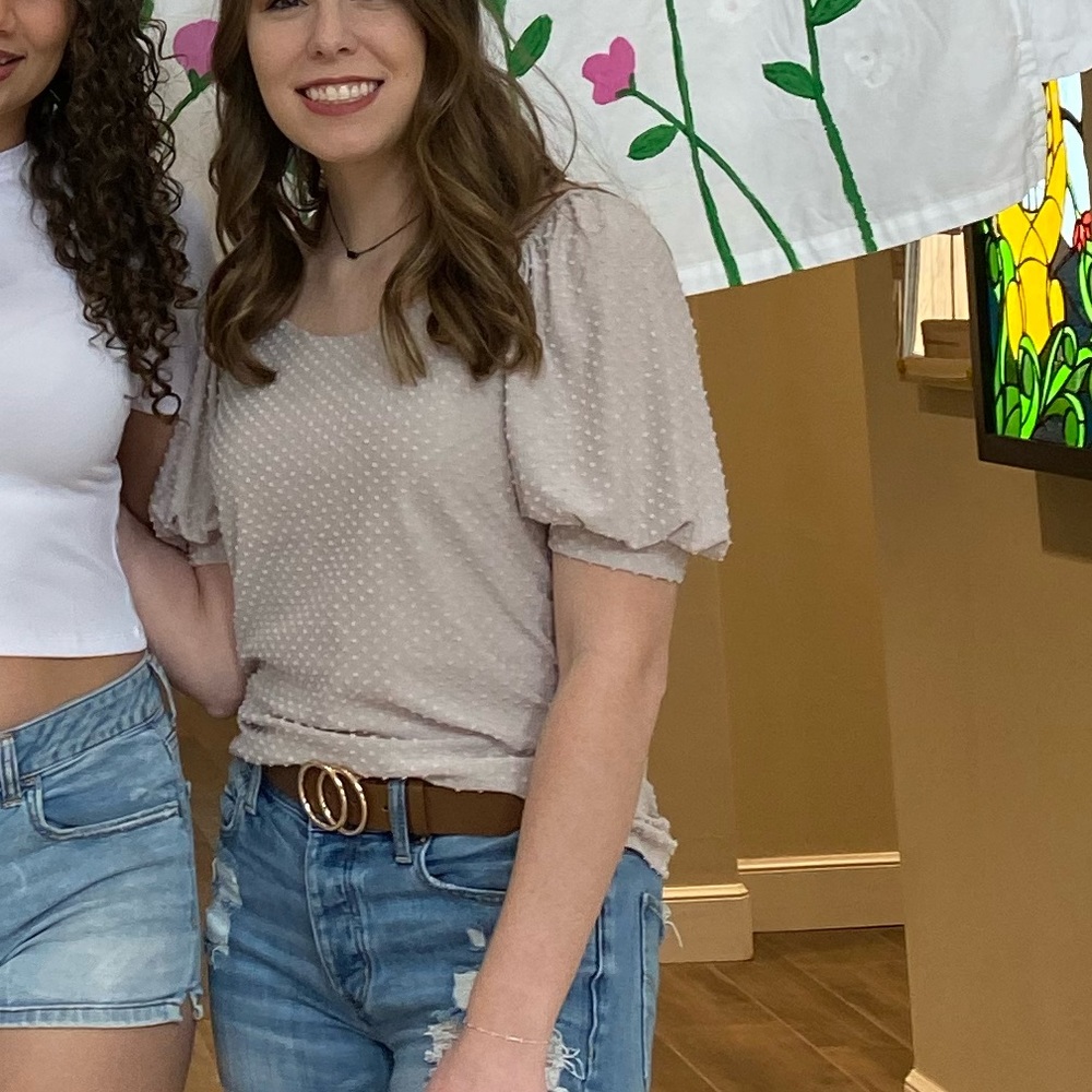 Gray blouse